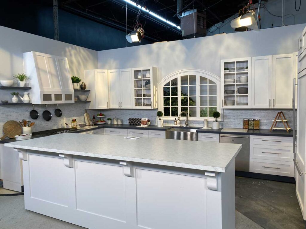 Studio Space Atlanta kitchen standing set for cooking shows