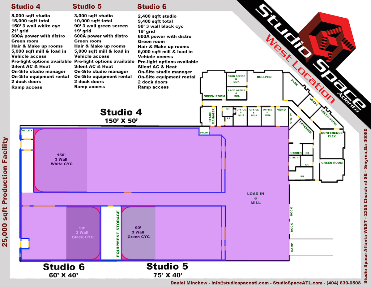Studio Space Atlanta floor plan-vehicle access